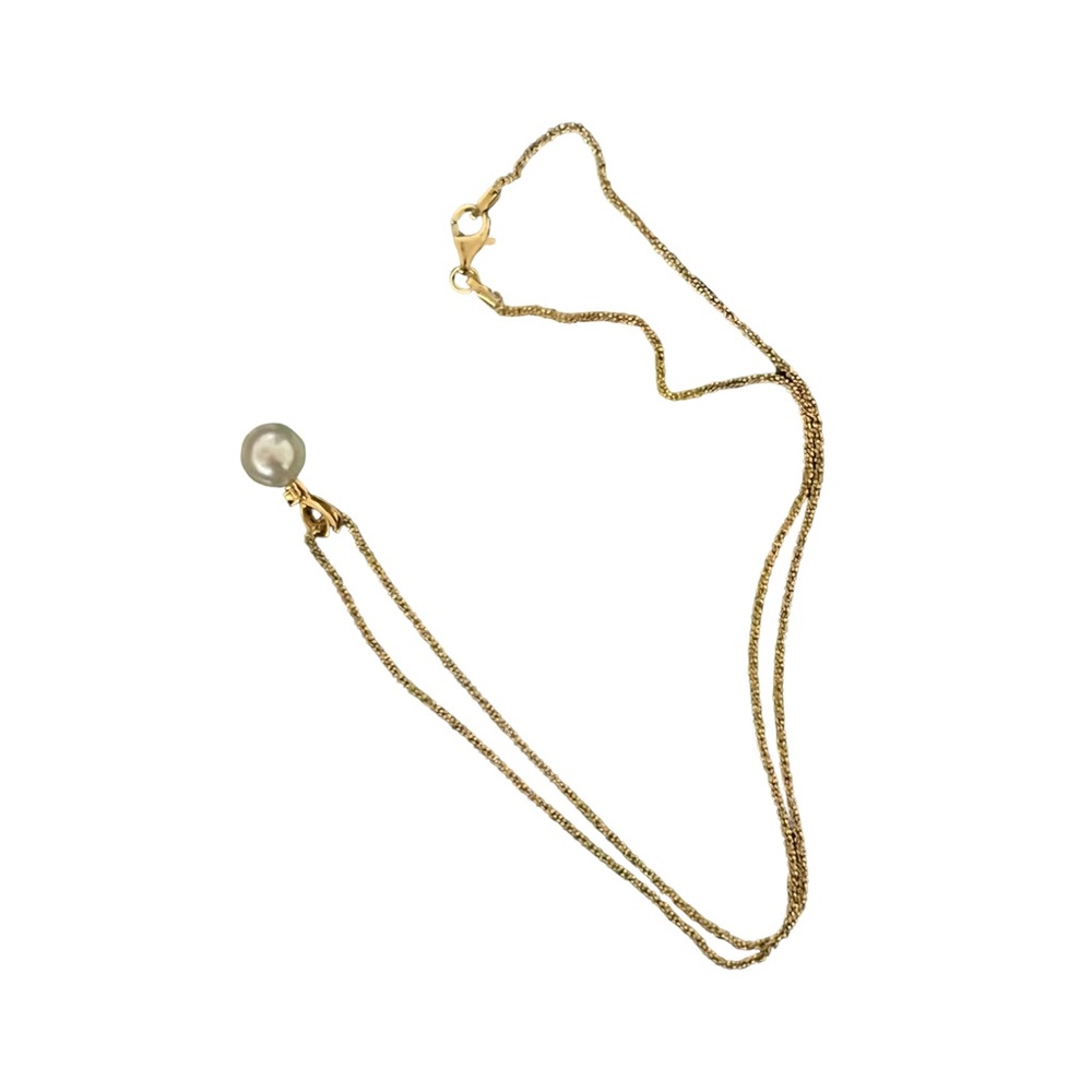 NEW 18K Gold Plated Twisted Crisscross Chain Over 925 Silver 1.00mm W & 45cm L - Picture 5 of 10